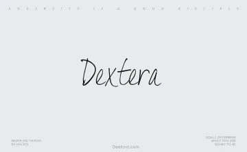 Dextera Font