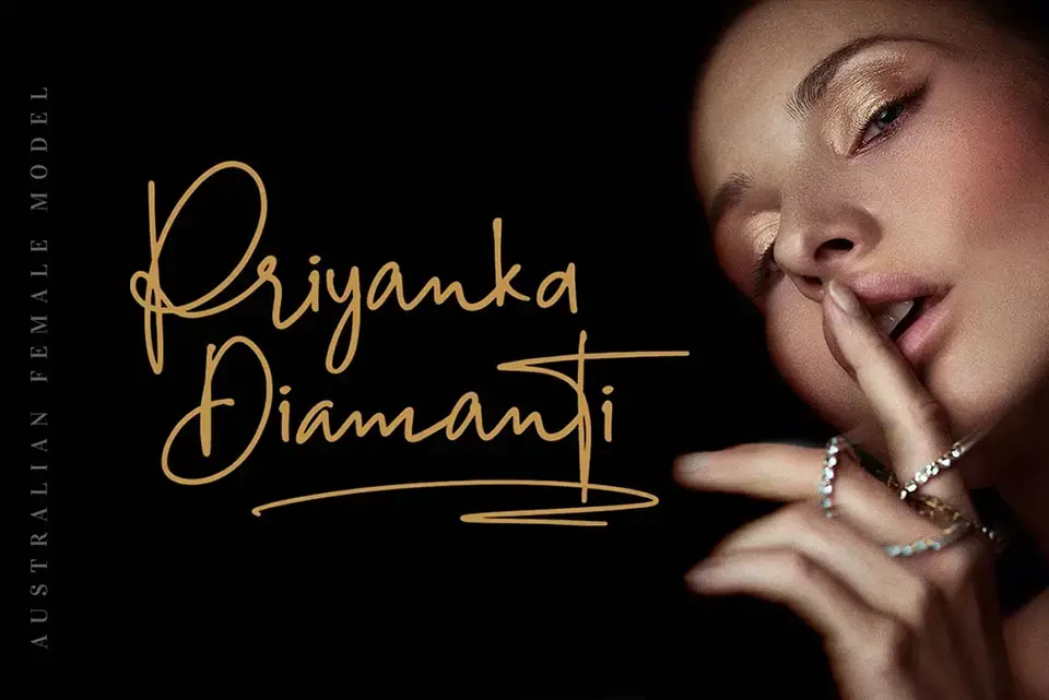 Diamond Signature Font