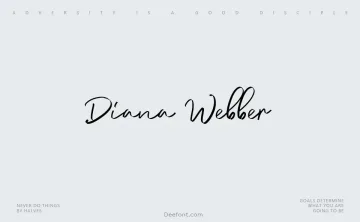 Diana Webber Font