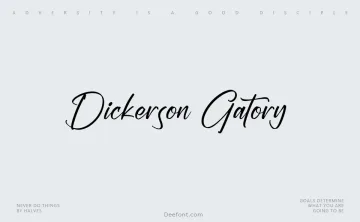 Dickerson Gatory Font