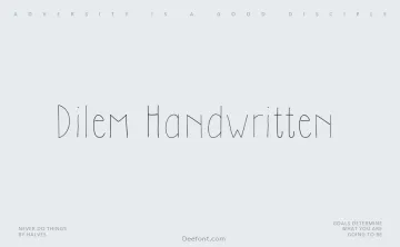 Dilem Handwritten Font