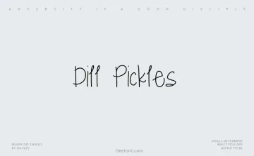 Dill Pickles Font