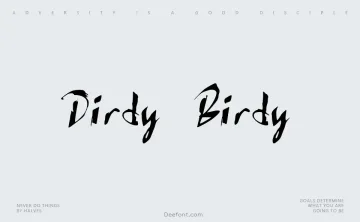Dirdy Birdy Font