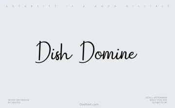 Dish Domine Font