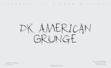 DK American Grunge Font
