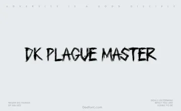 DK Plague Master Font
