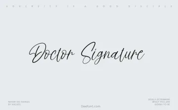Doctor Signature Font