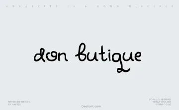 Don Butique Font