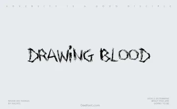Drawing Blood Font