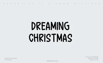 Dreaming Christmas Font