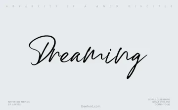 Dreaming Font