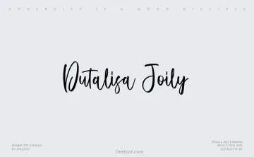 Dutalisa Joily Font