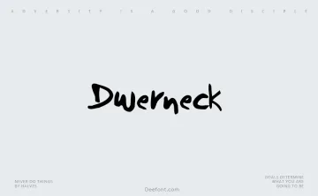 Dwerneck Font