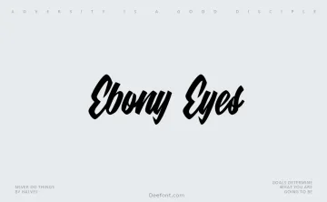 Ebony Eyes Font