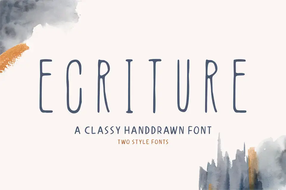 Ecriture Font