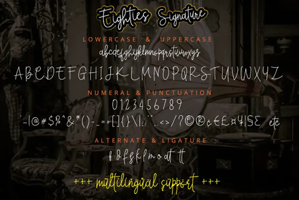 Eighties Signature Font