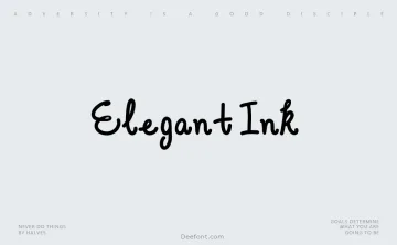 Elegant Ink Font