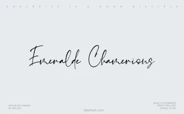 Emeralde Chamerions Script Font