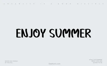 Enjoy Summer Font