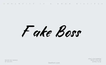 Fake Boss Font
