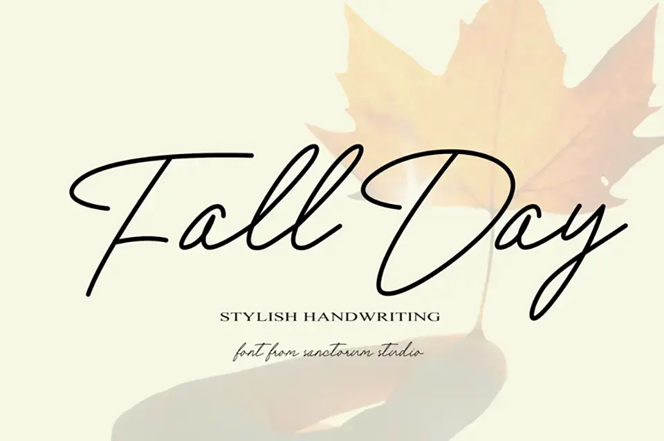 Fall Day Font