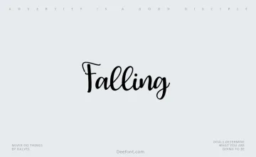 Falling Font