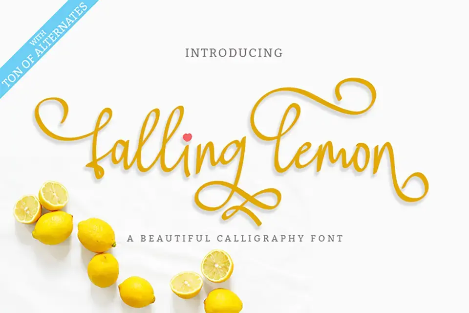 Falling Lemon Font