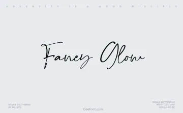 Fancy Glow Font