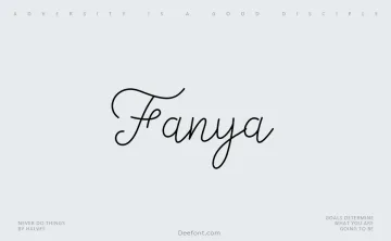 Fanya Font