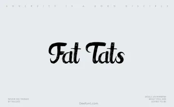 Fat Tats Font