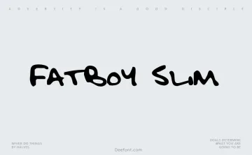 Fatboy Slim Font