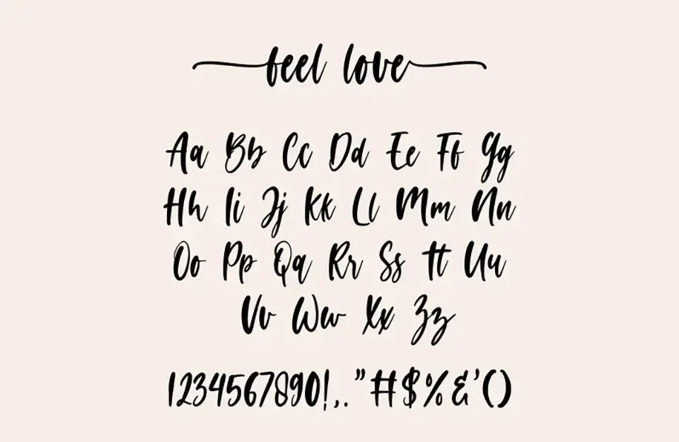 Feel Love Font