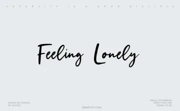 Feeling Lonely Font