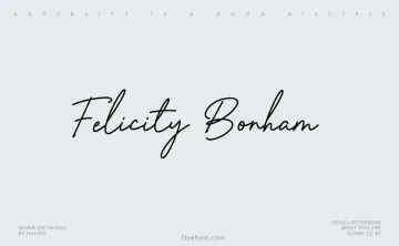 Felicity Bonham Font