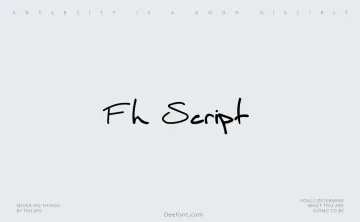 Fh Script Font
