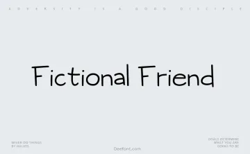 Fictional Friend Font