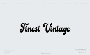 Finest Vintage Font