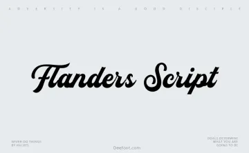 Flanders Script Font