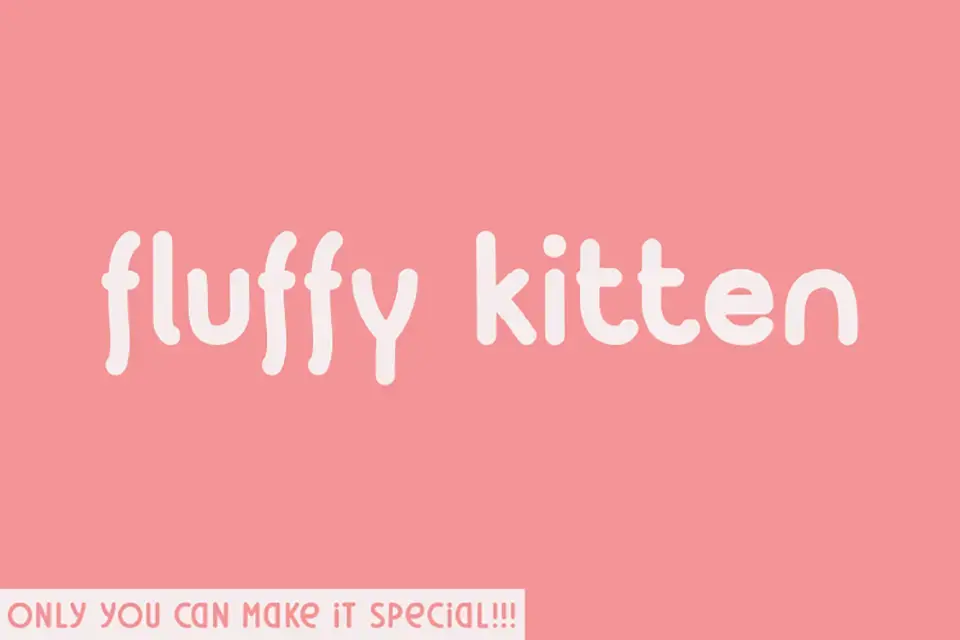 Fluffy Kitten Font