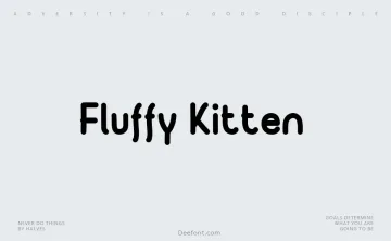 Fluffy Kitten Font