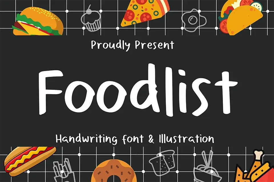 Foodlist Font