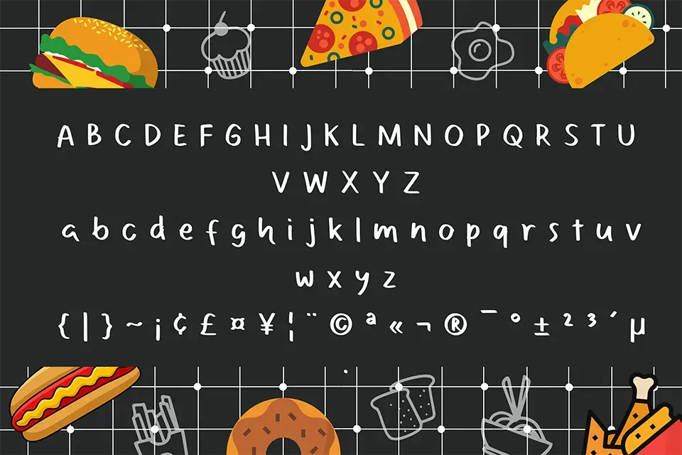 Foodlist Font