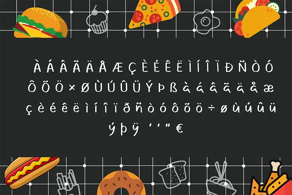 Foodlist Font