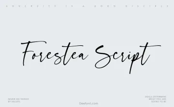 Forestea Script Font