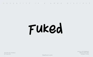 Fuked Font