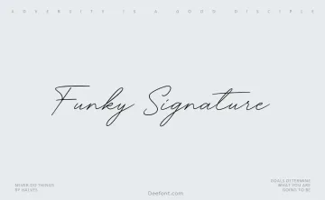 Funky Signature Font