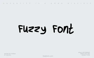 Fuzzy Font Font
