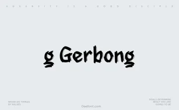 g Gerbong Font