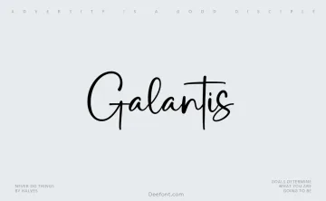 Galantis Font