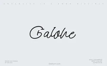 Galone Font